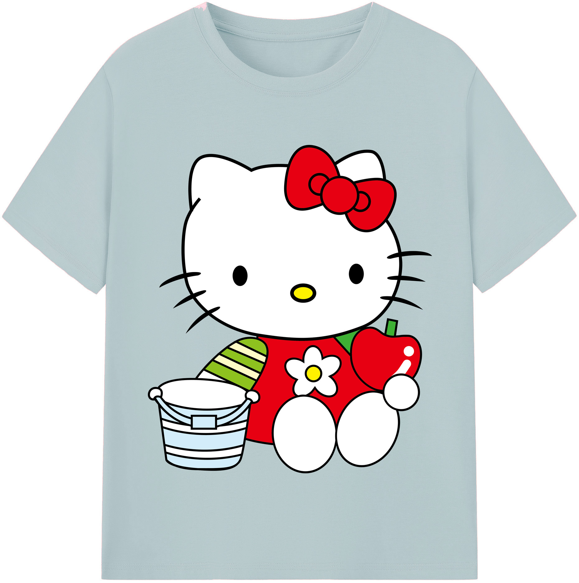 （画像用） Hello Kitty ハローキティ 綿100％半袖Tシャツ（フロントプリント）